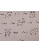 Mintás flanel-Halványrózsaszín „Lucky Baby