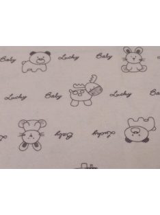 Mintás flanel-Halványrózsaszín „Lucky Baby