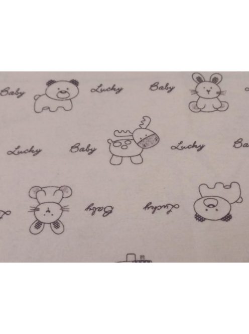 Mintás flanel-Halványrózsaszín „Lucky Baby