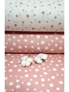   Csillagos - mályva alapon fehér közepes méretű csillagok (240 cm széles)