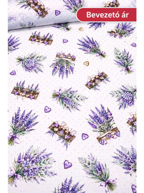 Levendulás vízlepergető textil