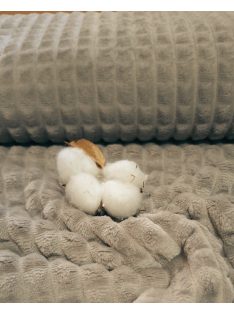 Jacquard Léda – Prémium minky anyag-mogyoró