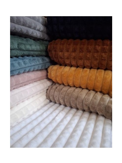 Jacquard Léda – Prémium minky anyag-mogyoró