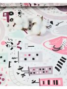 Abstraktné pruhy - hnedé (šírka 240 cm)