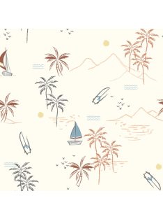 Mintás jersey -hajók,pálmafák