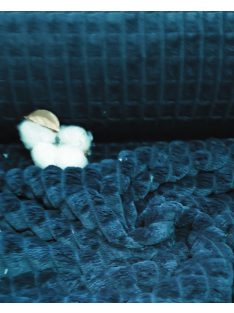 Jacquard Léda – Prémium minky anyag-petrol