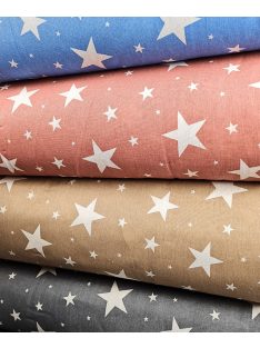   Csillagos -mályva alapon különböző méretű csillagok (240 cm széles)