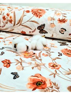 Virágos - narancs (240 cm széles)