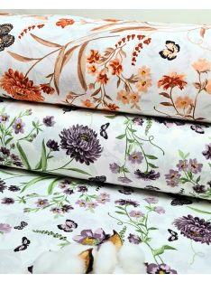 Virágos - narancs (240 cm széles)