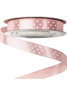 PÖTTYÖS SZATÉN SZALAG 12MM-púder